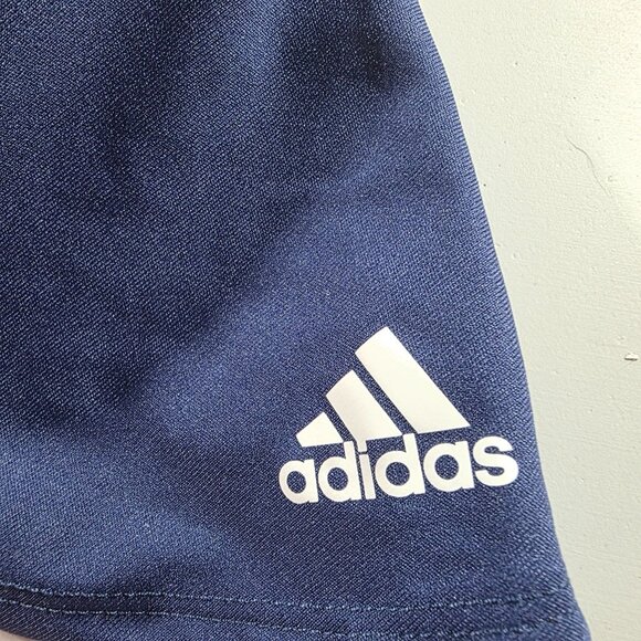 Adidas Girls Red Navy Skort White Stripes Built-In Shorts 3T bathing suit skirt - Picture 4 of 4